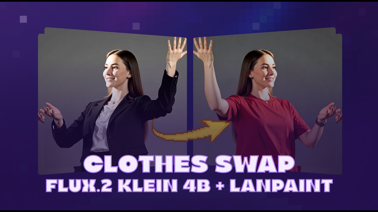 Меняйте одежду на любой фотографии, используя два изображения &mdash; Flux 2 Klein 4B Clothes Swap на F...