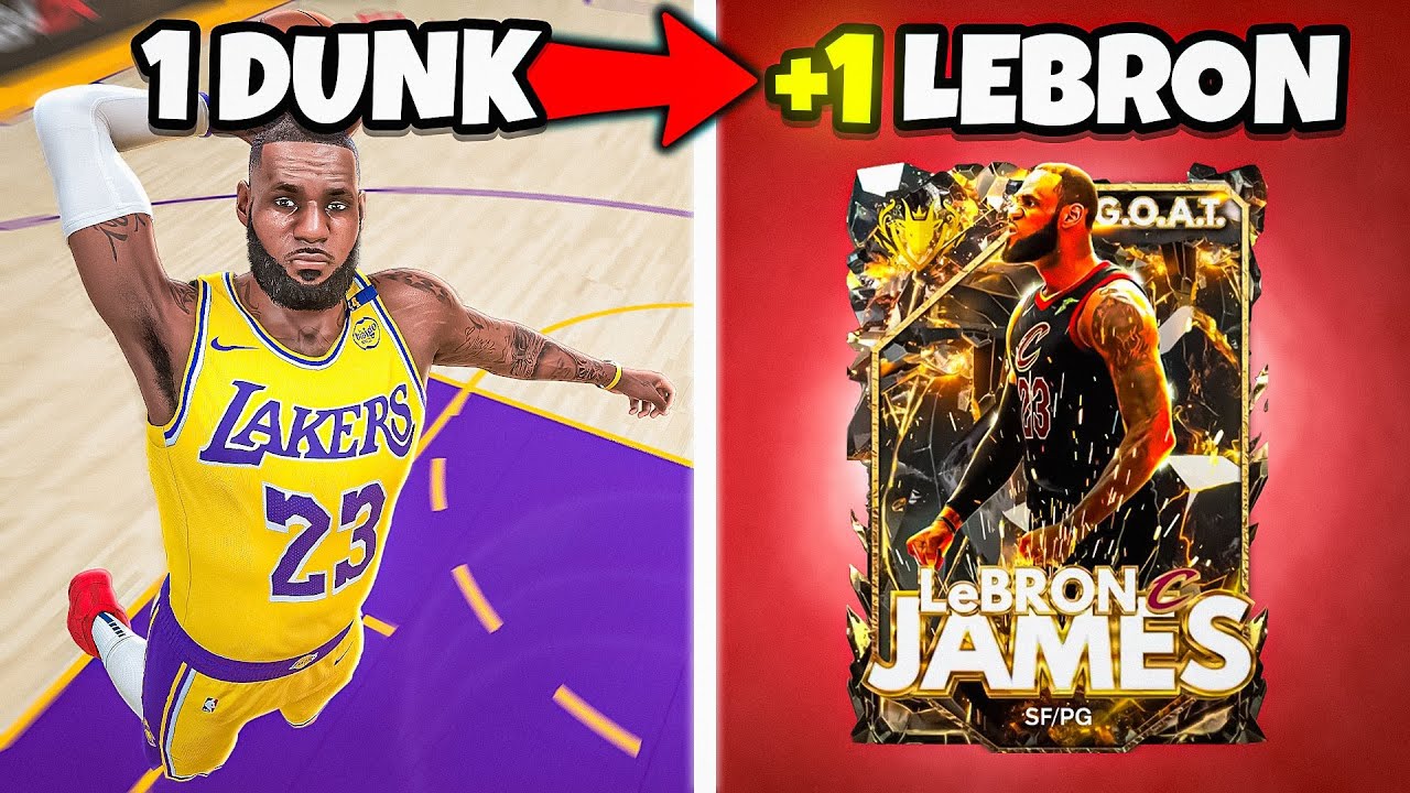 Every Dunk = LeBron Upgrade