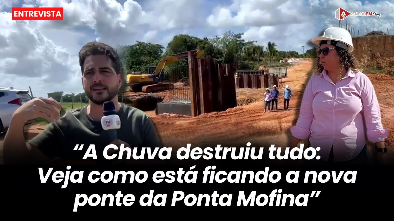 Entrevista com Secretária Amanda sobre a Ponte da Ponta Mofina, direto do local; SAIBA TUDO!