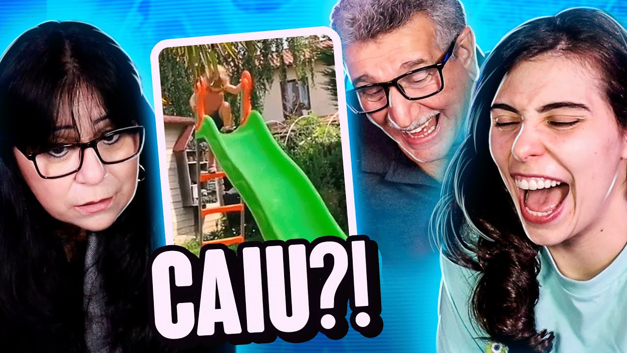 CRIANÇA CAINDO - QUEM RIR, PERDE ft. MEUS PAIS!