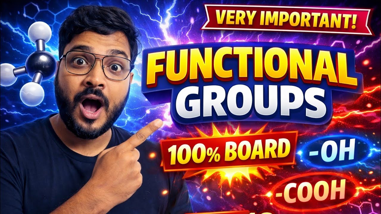 Carbon & Functional Groups | Class 10 Chemistry | 100% Board Important #class10 #prashantkirad 