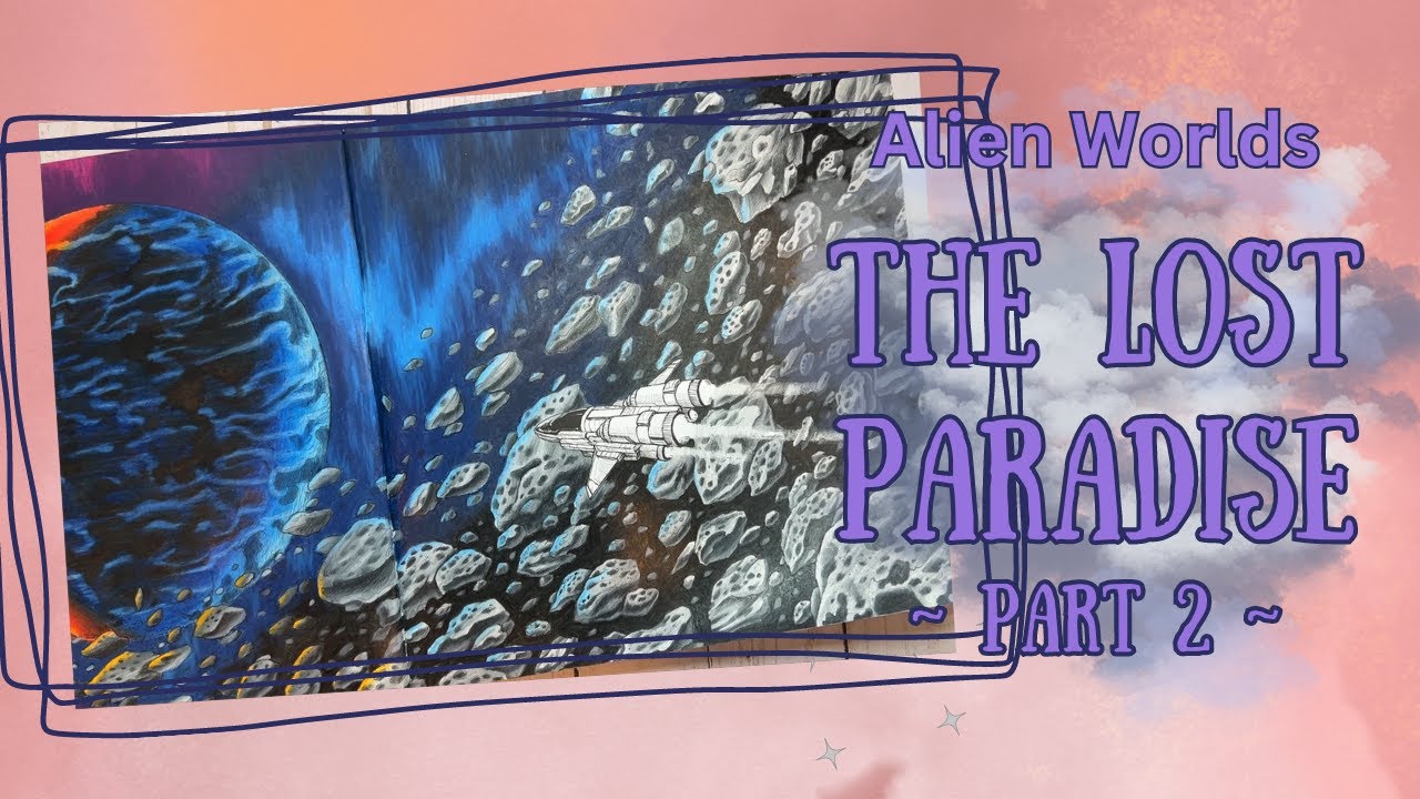 Alien Worlds | The Lost Paradise Pt. 2 | Coloring the Planets and Asteroid Belt | Adult Coloring