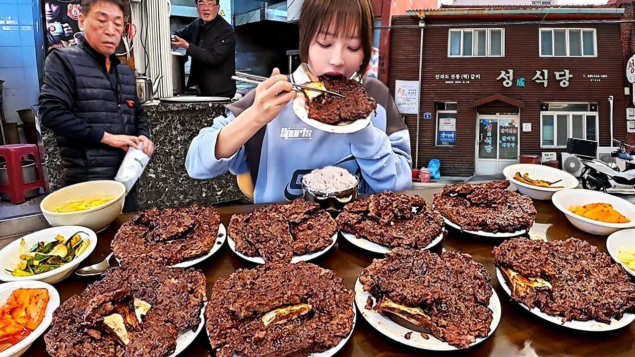 목포2탄) 65년 전통 떡갈비 백반?!🤔 3.6kg 시켰더니 사장님이.. 성식당 떡갈비 먹방