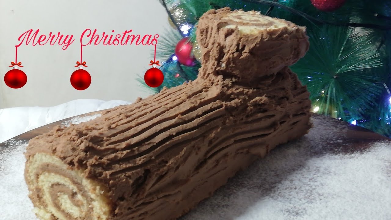 بوش دي نويل بي طريقة كتييييير سهلة وكل حدا بيقدر يعملو(büche de noël) ☕🌼