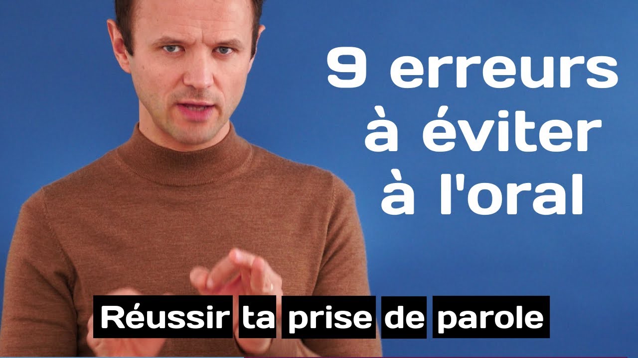 Les erreurs à éviter en prise de parole en public @orateur
