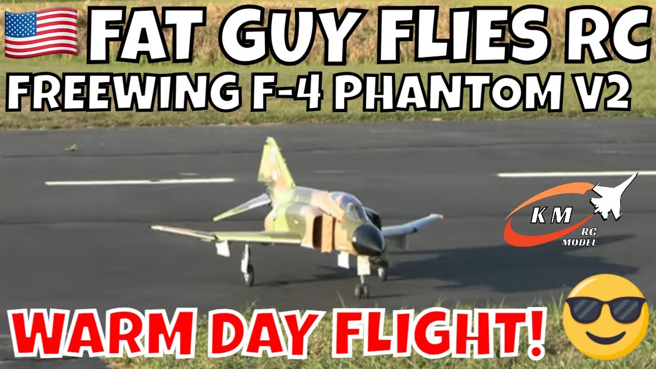 FREEWING 90MM F4 PHANTOM II WARM DAY FLIGHT by FGFRC #aviation #rcjets