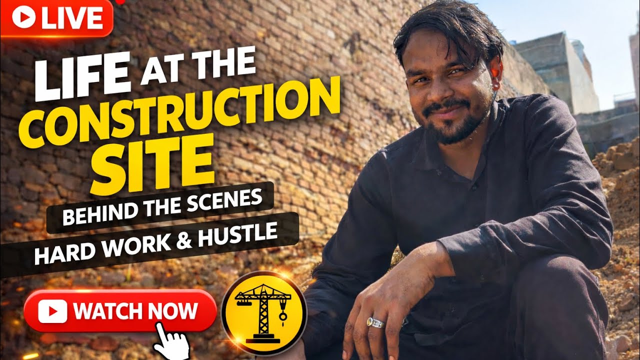 Life at the my construction side | behid the scene of my mini vlog | story with manoj vlogs 