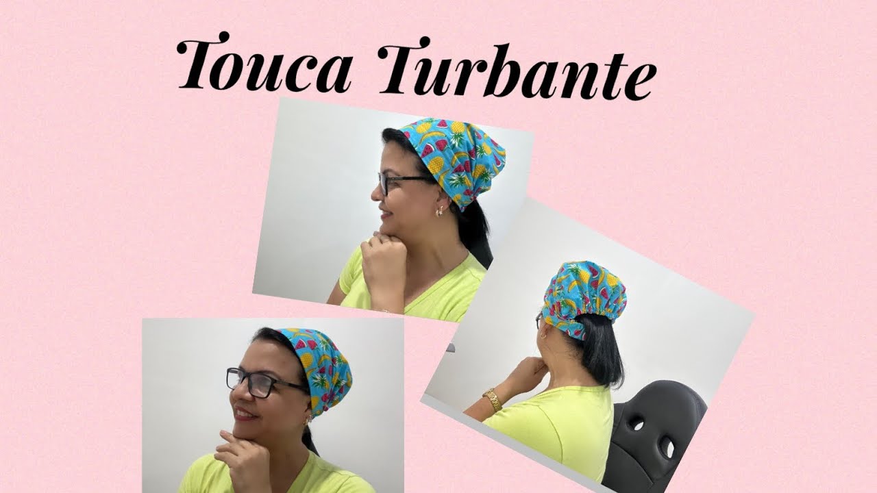 Novo modelo touca turbante com plano de corte grátis !