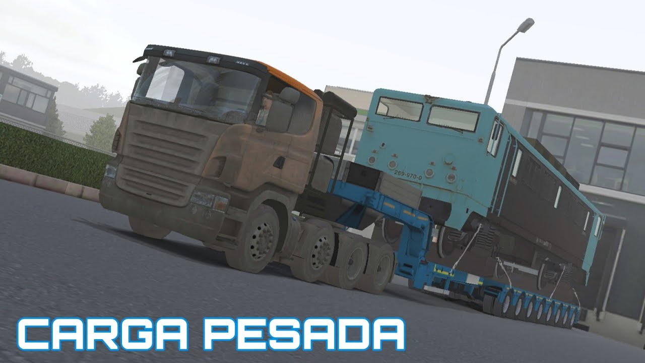 Scania carregado de um vagão truckers of europe 3
