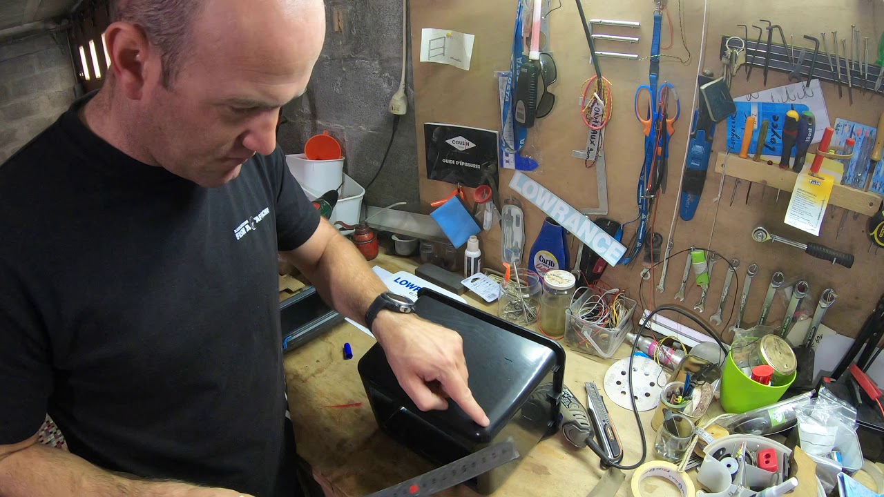 D.I.Y Visière de combiné sondeur GPS Lowrance Elite 7Ti