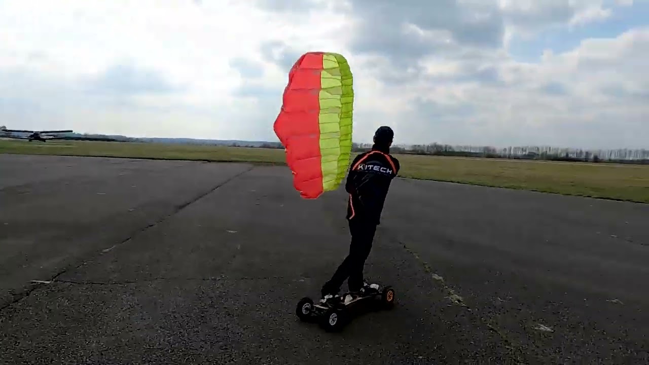 Kitech Kites - Parawing DWing Up&Down  - Pocket Wing Landboarding GoPro