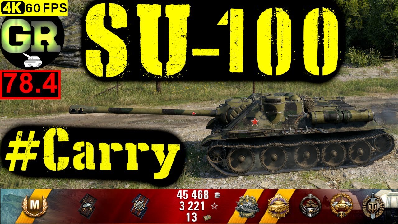 78_World of Tanks SU-100 WoT Replay - 12 Kills 2.8K DMG(Patch 1.4.0)