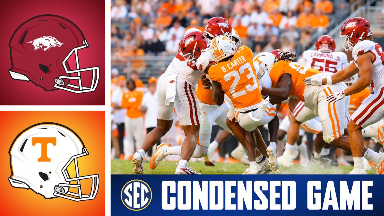 Arkansas Razorbacks at No. 12 Tennessee Volunteers | Condensed Game | 2025 SEC Football