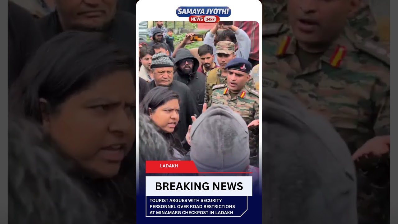 Tourist Argues With Security Personnel at Minamarg Checkpost | Ladakh Video Goes Viral