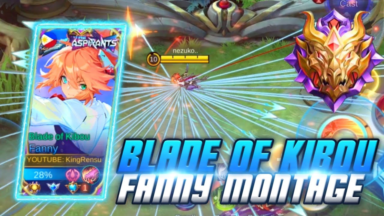 ONE OF THE MOST  AGGRESSIVE FANNY  MONTAGE!! ⚡| FANNY- BLADE OF KIBOU!! 🔥| ROAD TO 20K! | MLBB