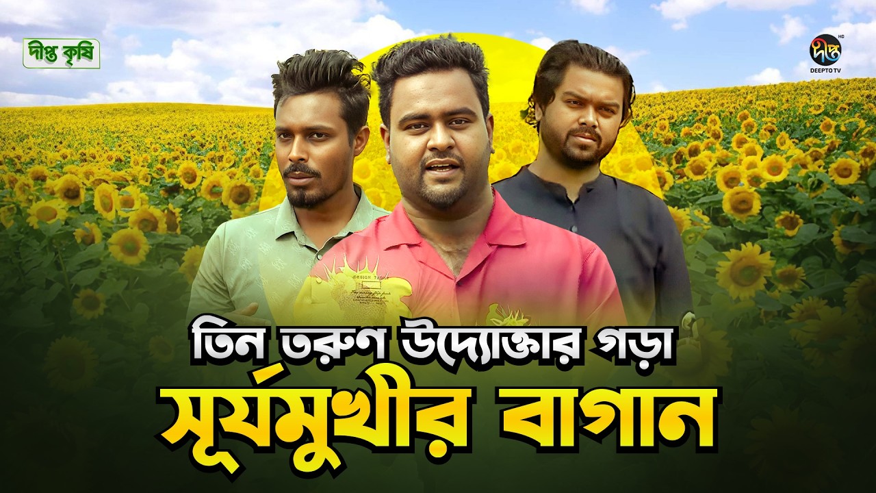 Deepto Krishi l ৩ বন্ধুর হাতে গড়া বাগান বদলে দিচ্ছে গ্রামের পর্যটনের চিত্র l Sunflower l EP 1807