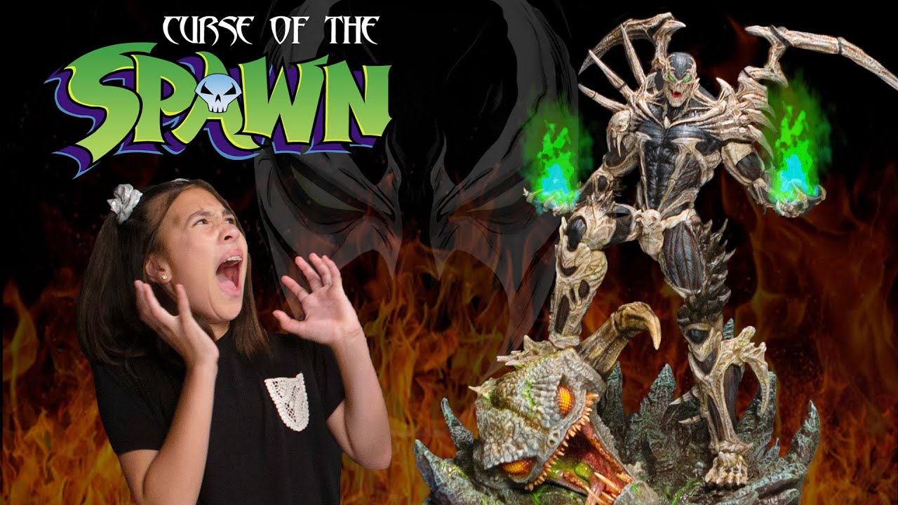 CURSE OF THE SPAWN TERRORIZES FAMILY!!! Giant Scary Awesome Super Rare Custom Spawn Statue!