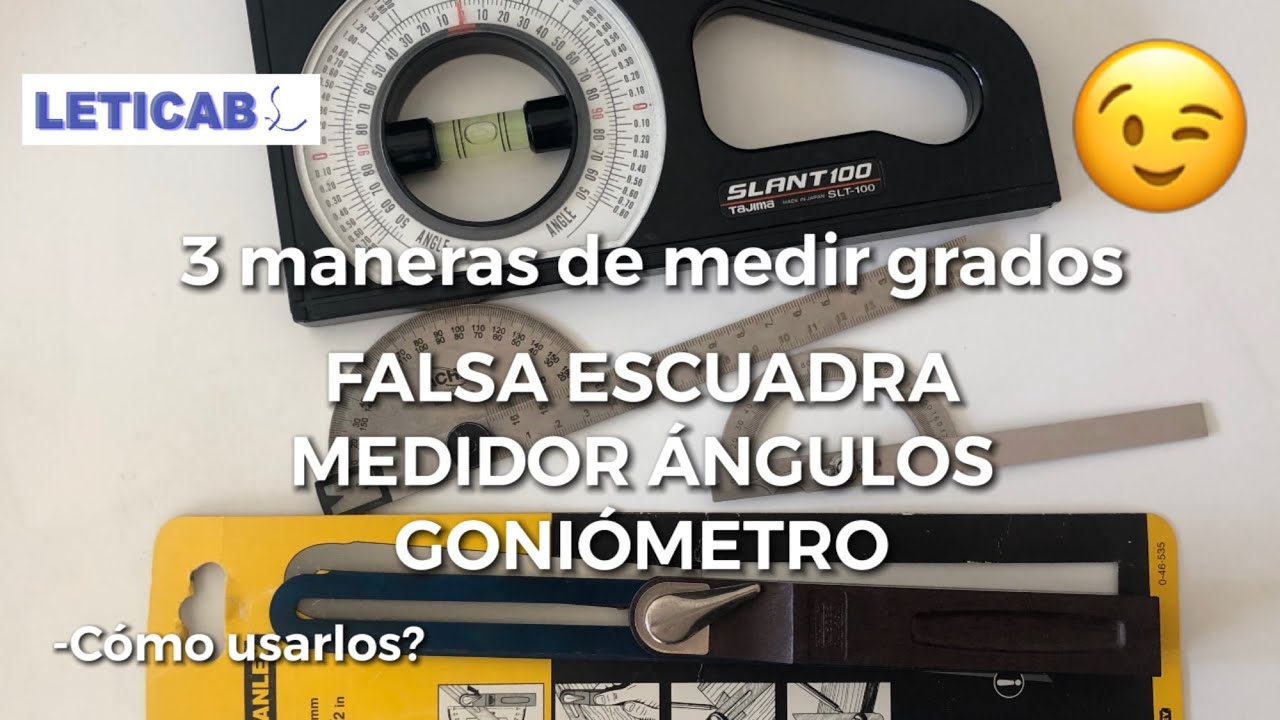 👍3 maneras de medir grados #FALSA ESCUADRA #MEDIDOR &Aacute;NGULOS #GONI&Oacute;METRO