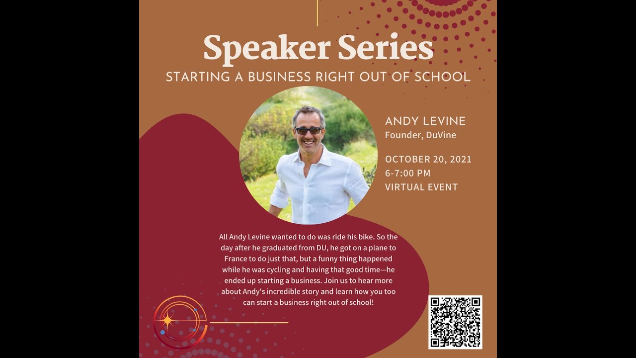 Speaker Series: Andy Levine Founder & CEO of DuVine