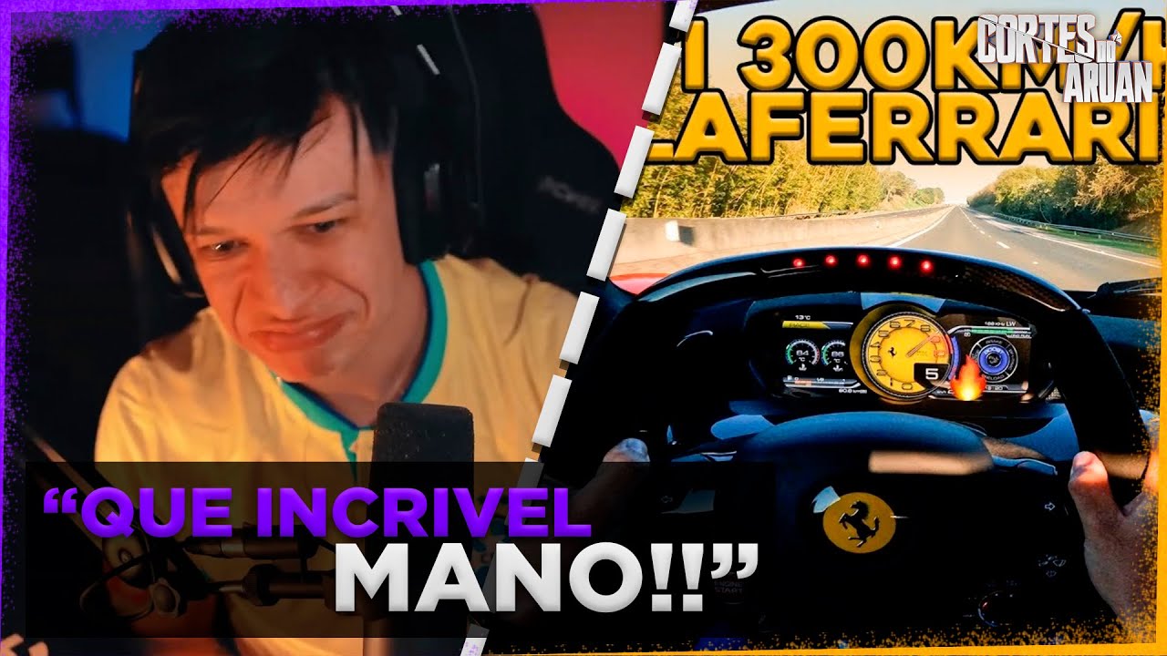 ARUAN REAGE A ACELERANDO TUDO NA FERRARI MAIS CARA DO BRASIL * FERRARI LAFERRARI * - Cortes do Aruan