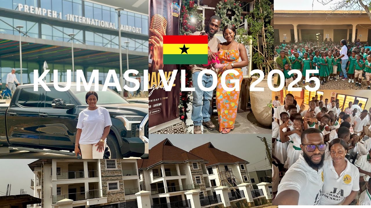KUMASI VLOG; New Airport, Hill Top Estate,Places To Visit in Kumasi🇬🇭
