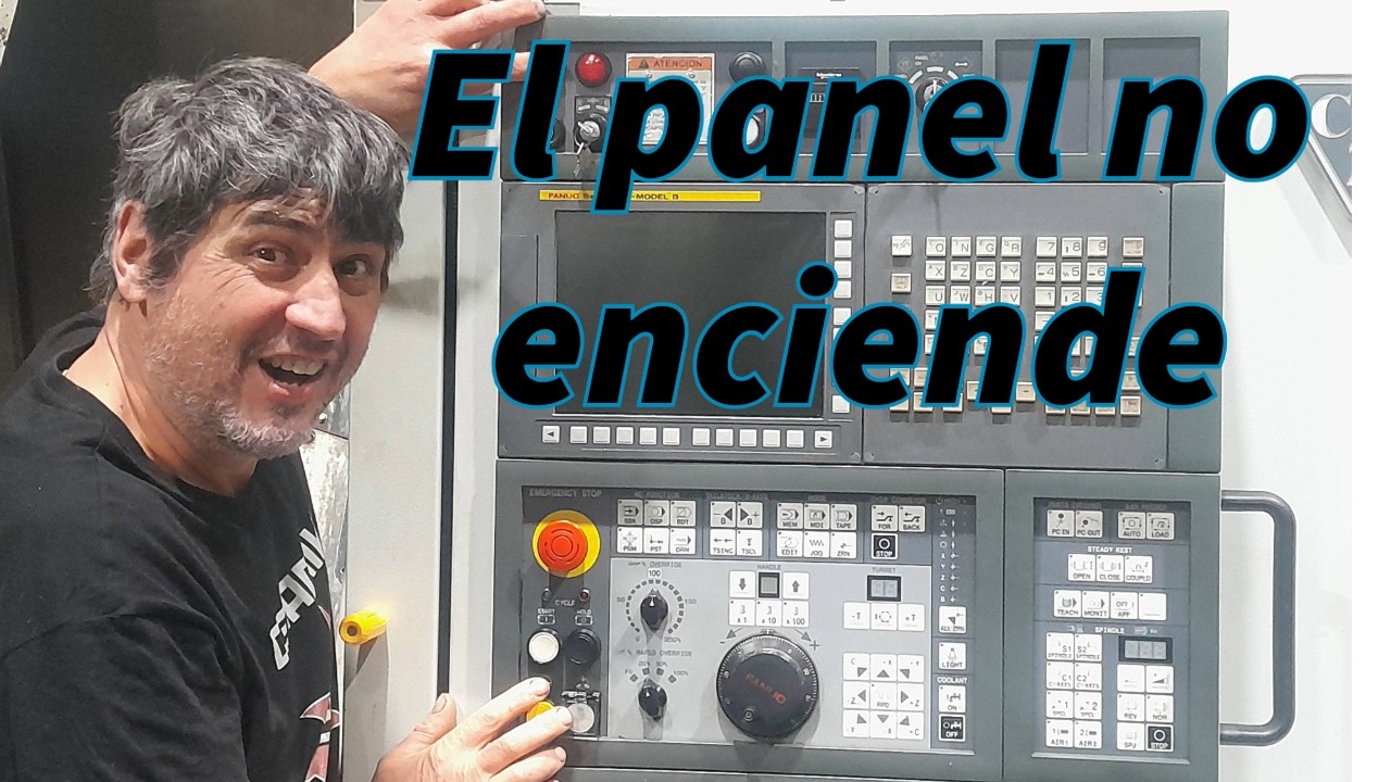 El panel ,botonera no enciende, torno cnc no arranca,no prende control fanuc