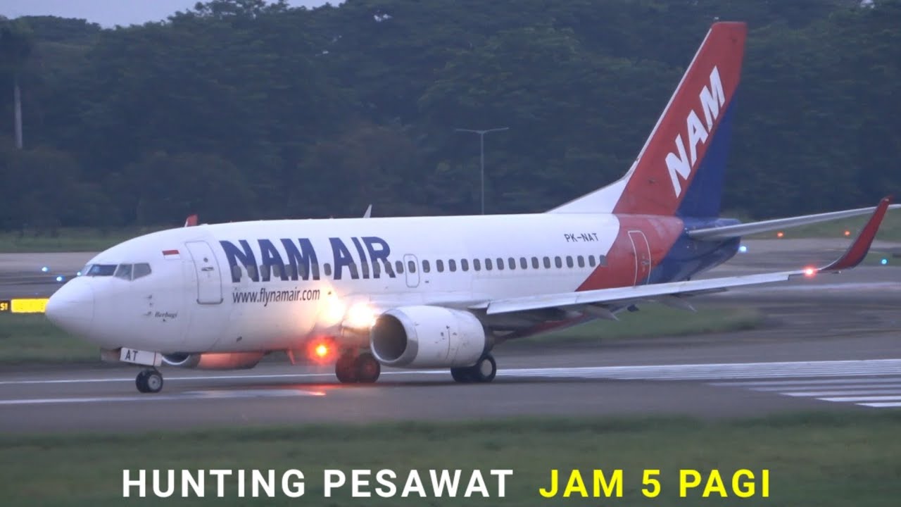 Jam 5 Pagi Masih Sepi .. Pesawat Langsung Tancap Gas Penerbangan Di Bandara Soekarno Hatta CGK