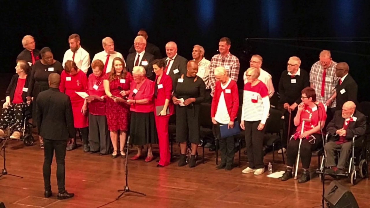 Our Dementia Choir with Vicky McClure at Royal Concert Hall, Nottingham 