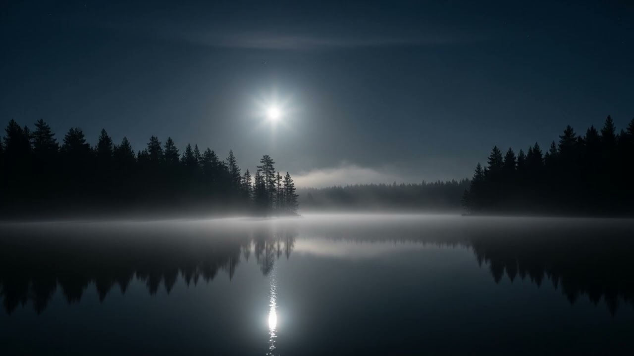 Night Calm Music 🌌 Quiet Lake Ambience (2.2 Hours)