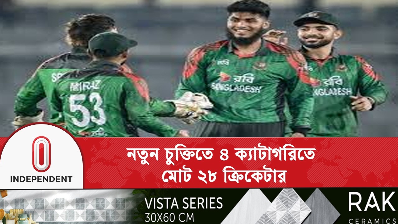 বিসিবির কেন্দ্রীয় চুক্তি প্রকাশ, নেই সাকিব আল হাসান | Bangladesh Cricket Board | Independent TV