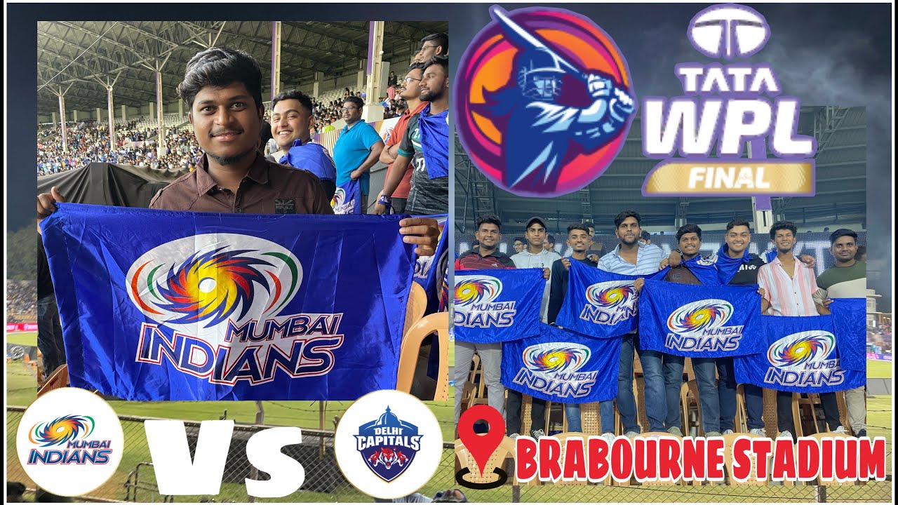 Wpl final Winning moment for Mumbai Indians  | Mi vs Dc | BRABOURNE vlog 48 STADIUM