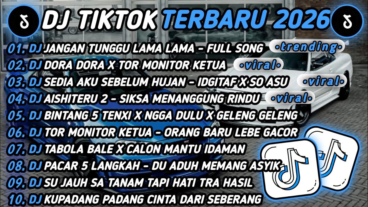 DJ TIK TOK TERBARU 2026🎵DJ JANGAN TUNGGU LAMA LAMA🎵DJ DORA DORA X MELODY X TOR MONITOR KETUA 🔥