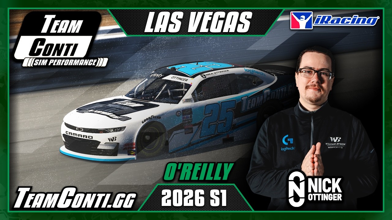 Руководство по трассе iRacing Pro от Team Conti Sim Performance | NASCAR O'Reilly в Лас-Вегасе