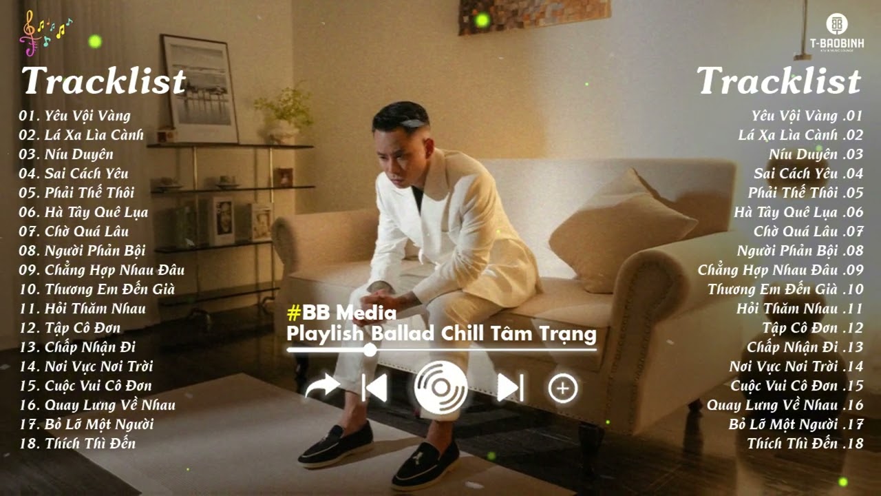 Yêu Vội Vàng x Lá Xa Lìa Cành - Lê Bảo Bình | Playlist Nhạc Trẻ Ballad  Giúp Bạn Thư Giãn Tâm Hồn