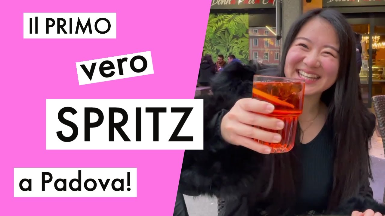 Una studentessa giapponese assaggia il vero spritz veneto!!