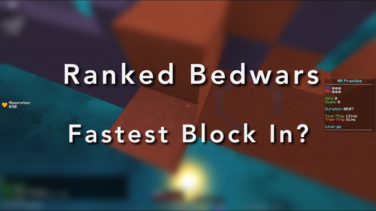 Ranked Bedwars #idk (fastest block in?)
