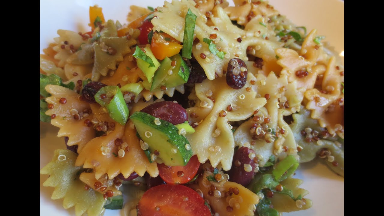 Low Fat Vegan No Oil Pasta Salad EASY & Delicious