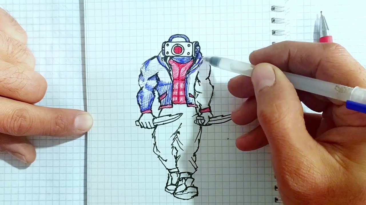 How To Draw Dark Spekerman SKIBIDI TOILET 