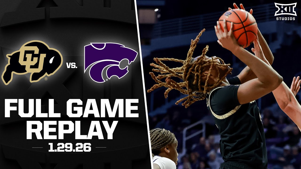 Colorado vs. Kansas State Full Game Replay (1.29.26) | 2025-26 Big 12 Women's Basketball