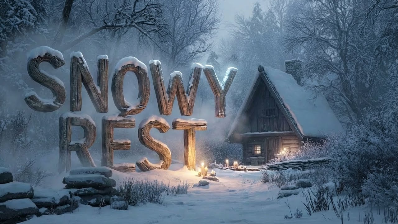 Stress Relief Music ❄️ Snowbound Hearth (1 Hour)