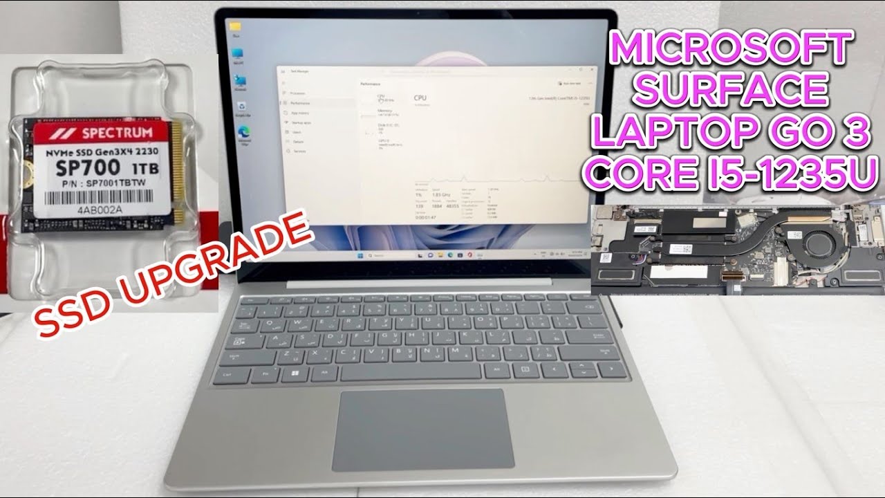 Microsoft Surface Laptop Go 3 i5-1235U SSD Upgrade | XK1-00032 | Surface Laptop Go 3