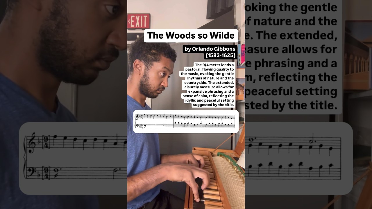 The Wood So Wilde by Orlando Gibbons on Triple-fretted Clavichord
