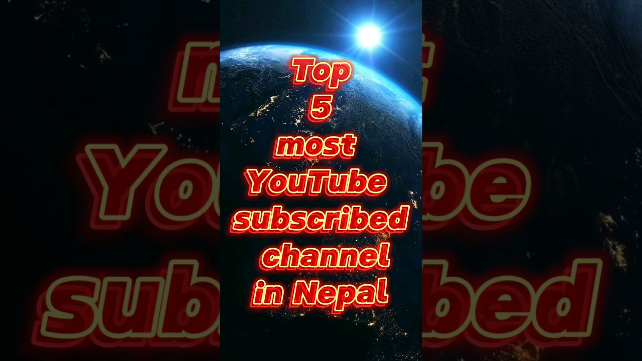 Top 5 most YouTube subscribed channel in Nepal #shorts #youtubeshorts #youtube #nepal