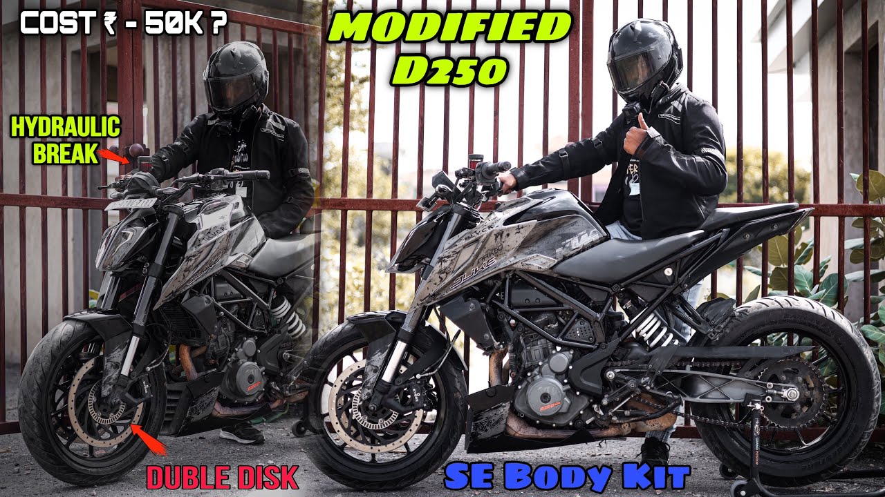Best Modified Ktm Duke250 | SE Kit + Duble Disk + Hydraulic Break | Total Cost ?