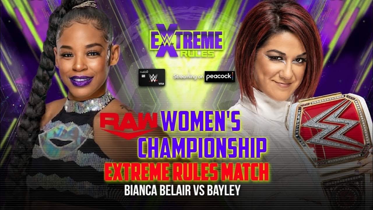 WWE 2K22 - BIANCA BELAIR VS BAYLEY [FOR THE RAW WOMENS TITLE] | Extreme Rules
