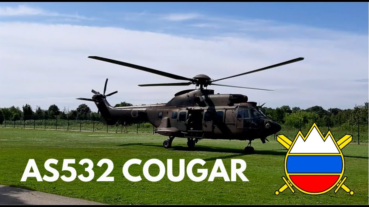 Flying in a Military AS532 Cougar Helicopter (Slovenska vojska/Slovenian Armed Forces)