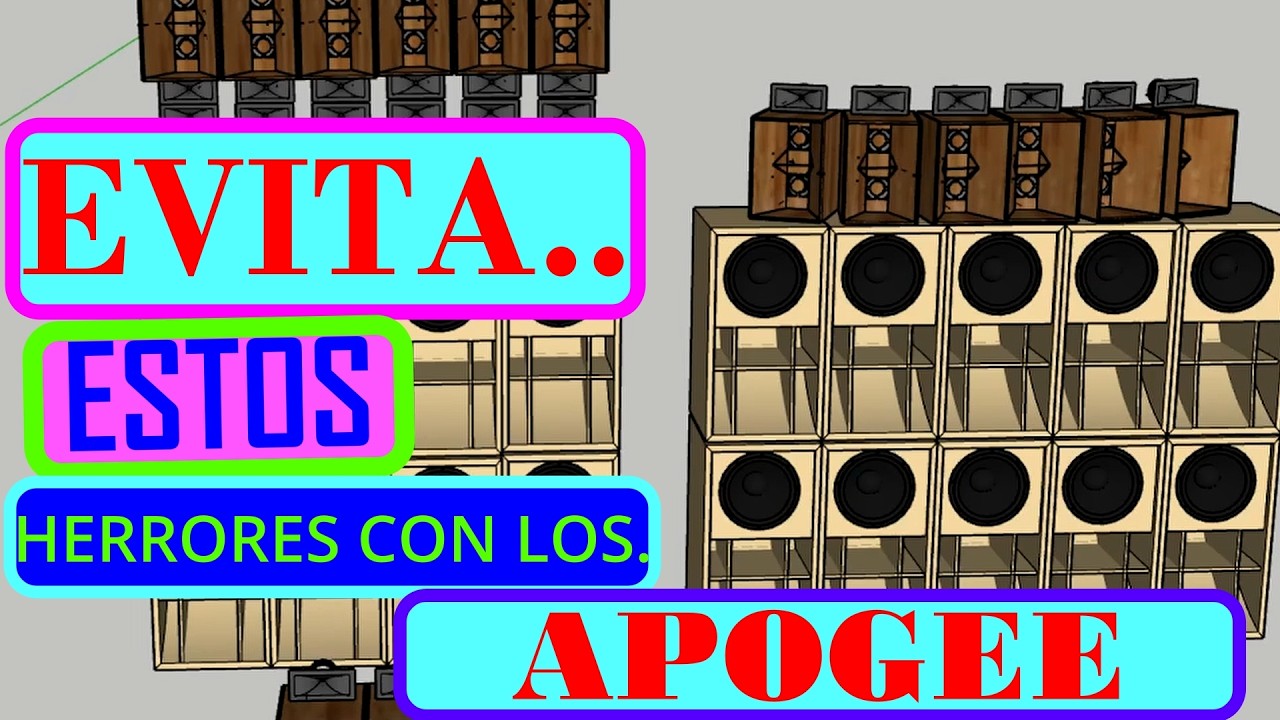 EVITA 8 HERRORES DE LOS ALTAVOCES APOGGE!!