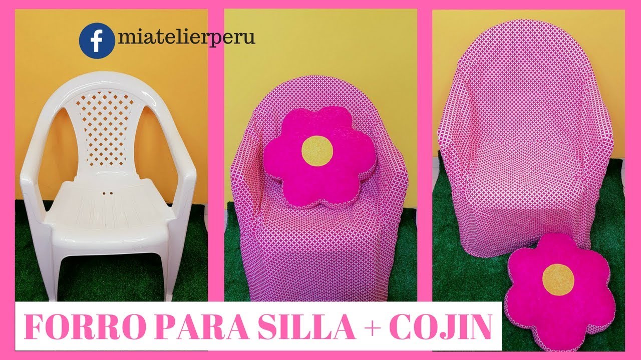 CÓMO COSER FORRO PARA SILLA + COJÍN