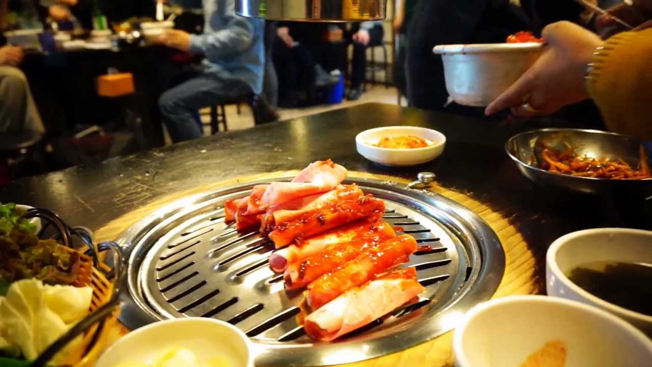 Korean BBQ in Saemaeul restaurant in Korea!