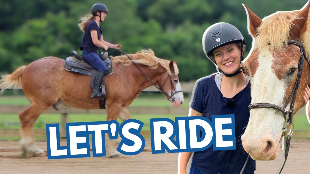 RIDING A DRAFT HORSE!
